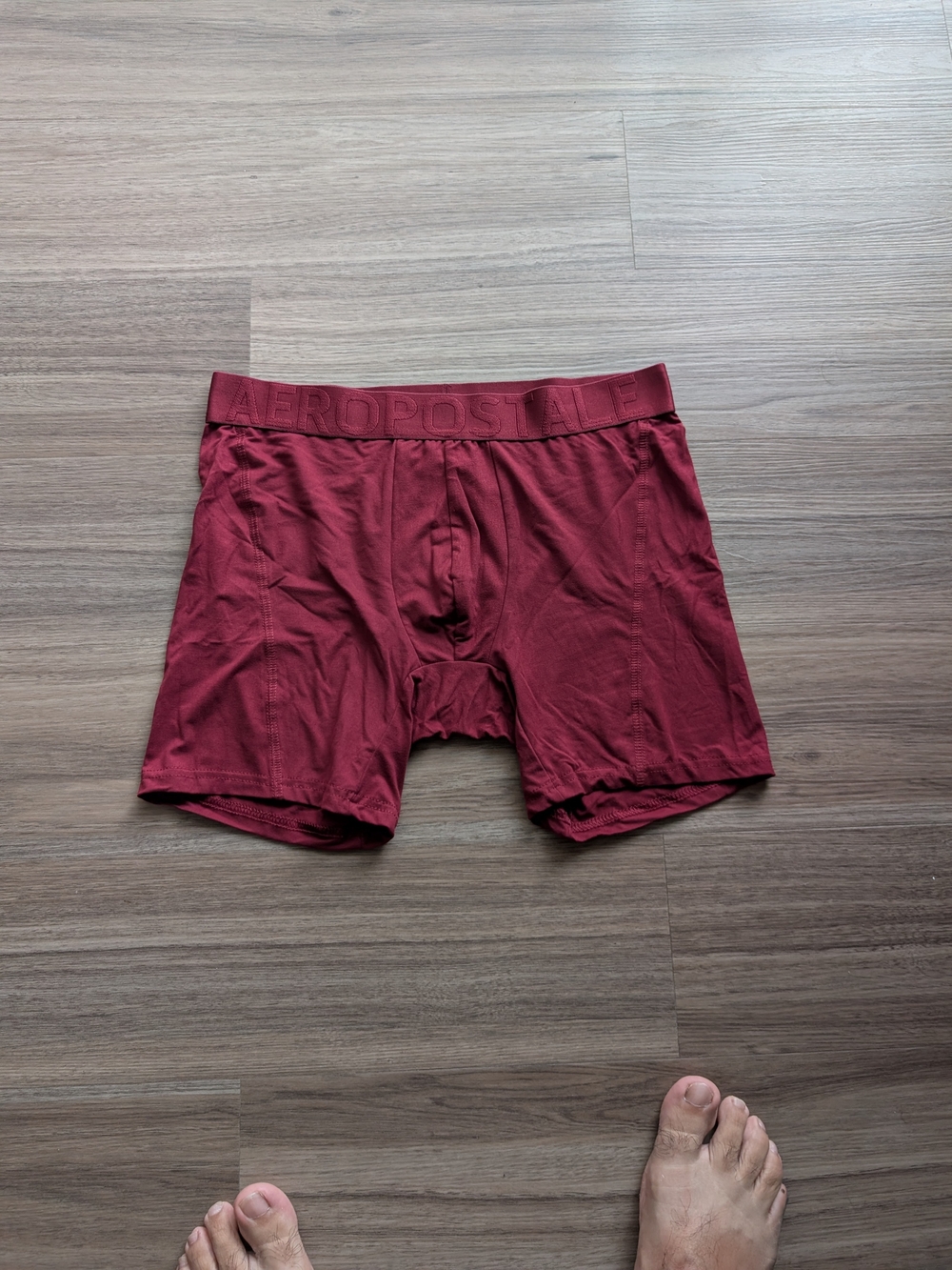 Aeropostale Men’s Boxer Briefs - Wine Red